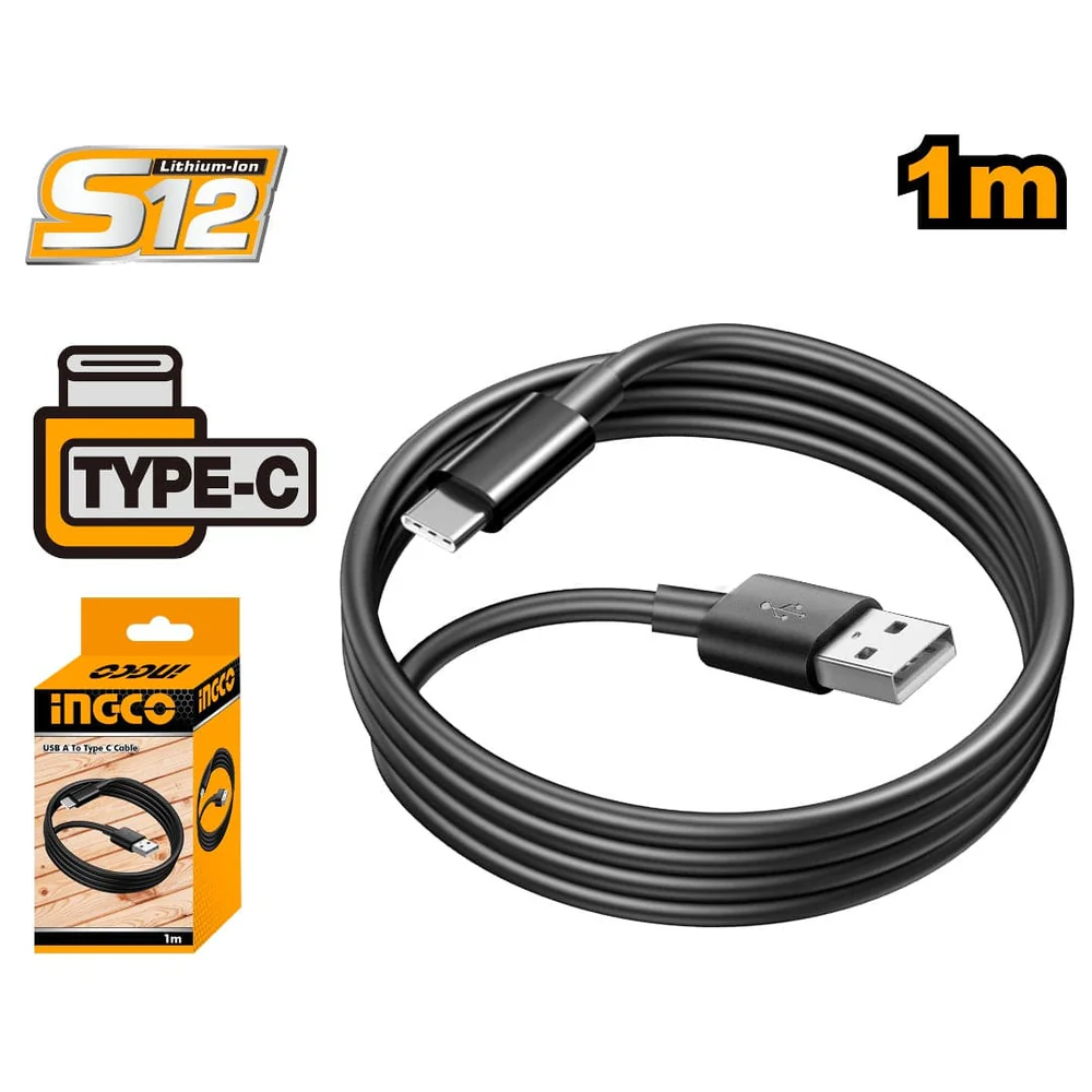 CABLE USB A A CABLE USB C- 1 MT -INGCO IUCC01