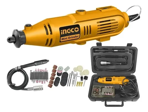 TORNO MINI 130W + ACCESORIOS + MALETIN-INGCO MG1309-4