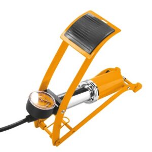 INFLADOR DE PIE DOBLE PISTON CON MANOM 55MM-INGCO MPP5511