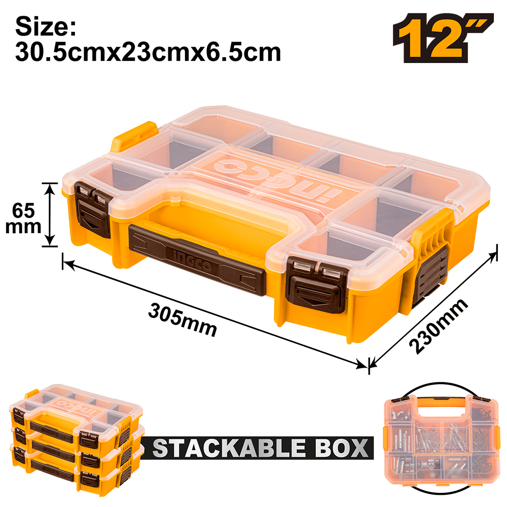 CAJA ORGANIZADORA PLASTICA 12''-INGCO PBX1211