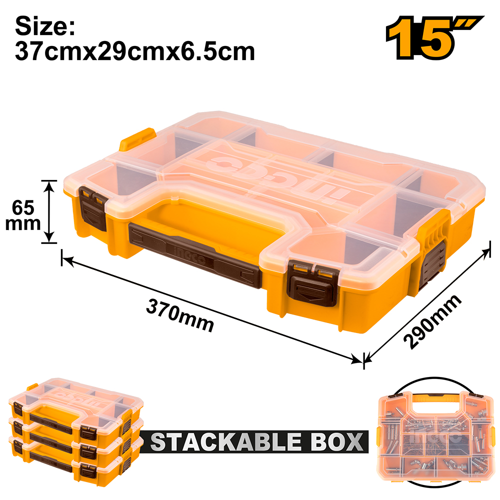 CAJA ORGANIZADORA PLASTICA 15''-INGCO PBX1511