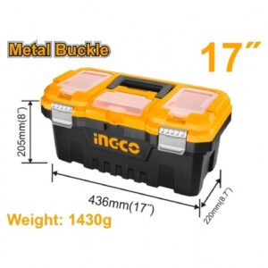 CAJA PLASTICA CON CIERRE METALICO 17''-INGCO PBX1702