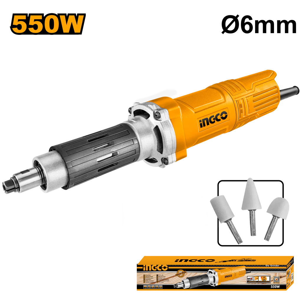 AMOLADORA RECTA 550W-INGCO PDG5501-4 - Imagen 2