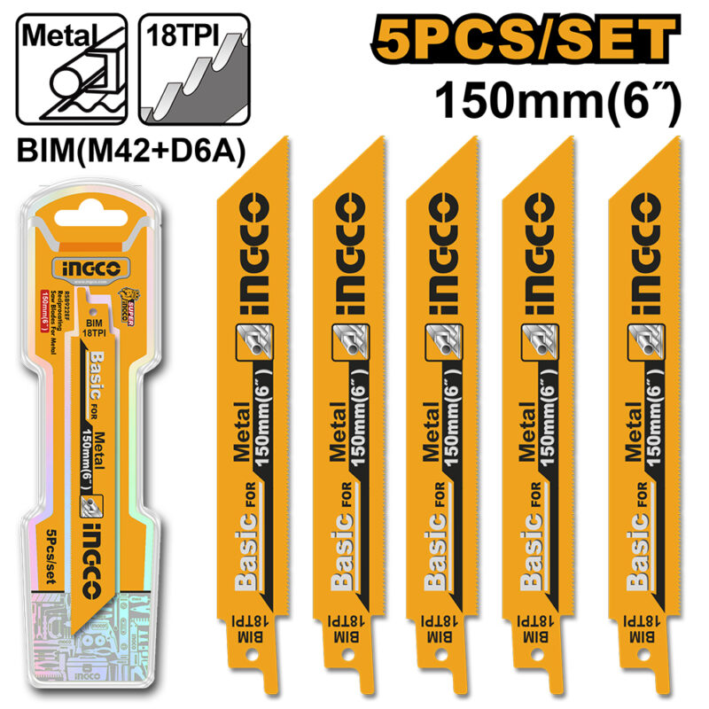 HOJAS P/ SIERRA SABLE X 2 PCS 18TPI METAL INGCO RSB922EF
