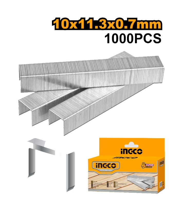 GRAMPAS 10X11.3X0.7MM CAJA X 1000-INGCO STS0110