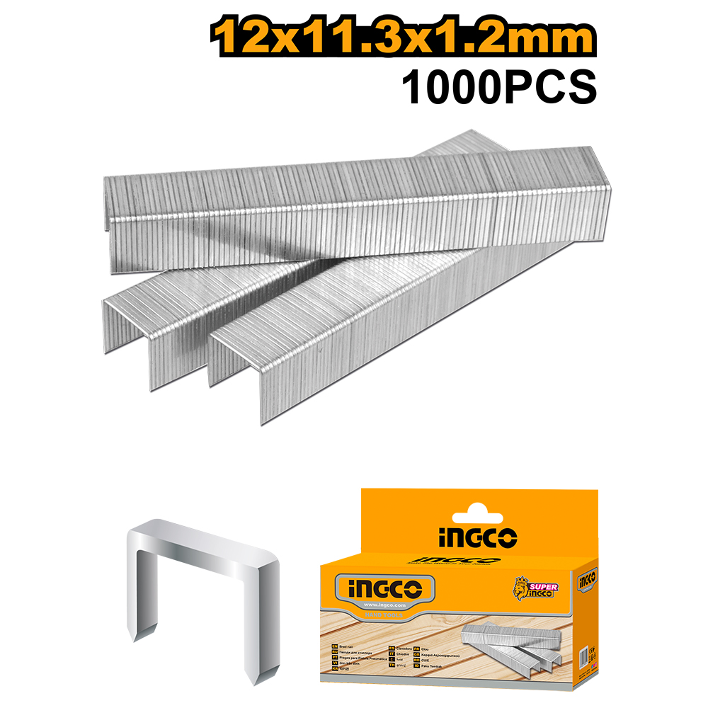GRAMPAS 12X11.3X1.2MM CAJA X 1000-INGCO STS0212