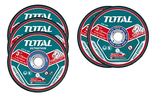 DISCOS MINIAMOLADORA SET X 5 76 MM-TOTAL TAC303768