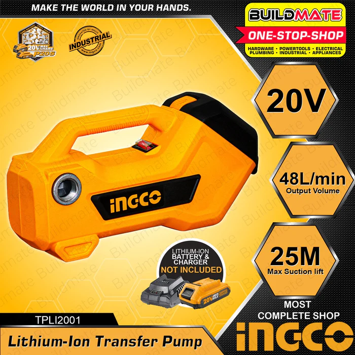 BOMBA TRASIEGO 20V-INGCO TPLI2001 - Imagen 2