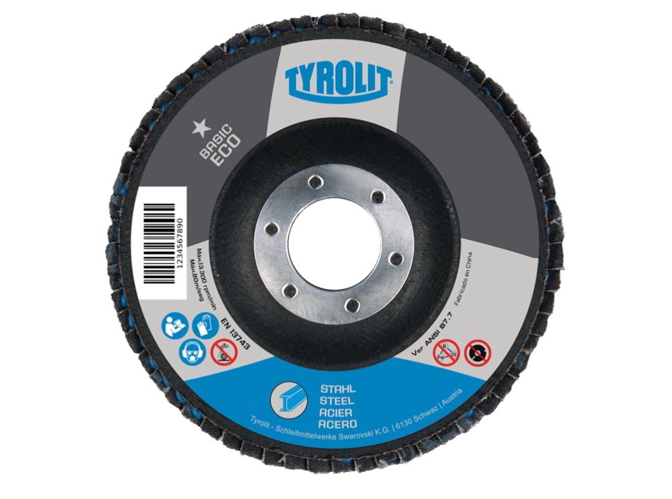 DISCO FLAP ECO BASIC ACEROS 28A 115 GR80 TYECO-115 A80