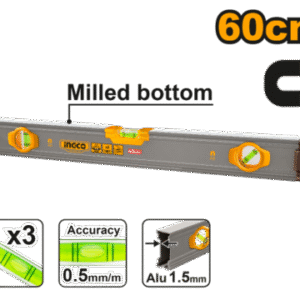 NIVEL DE ALUMINIO MAGNETICO 60CM-INGCO HSL38060M