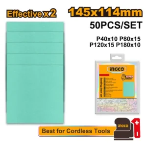 LIJA CUADRIC SET X50 MULTIUSO-INGCO AKFS145115