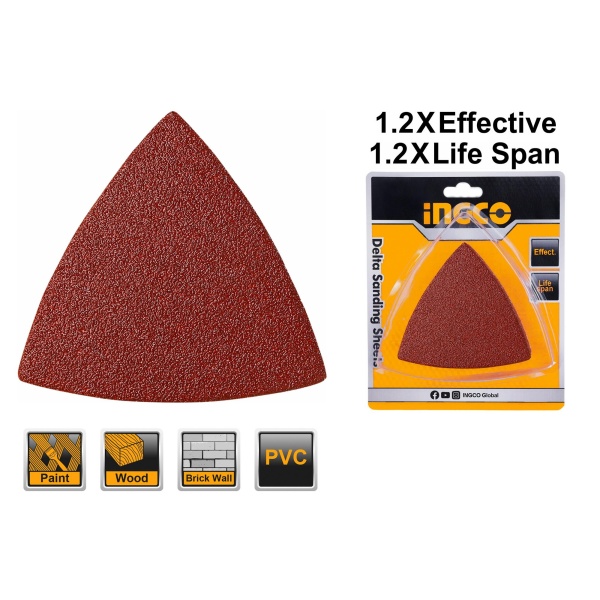 LIJA TRIANGULAR SET X20 GRANO SURTIDO-INGCO AKTS080201