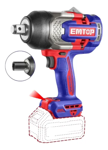 LLAVE DE IMPACTO 3/4 1350NM 20V BL-EMTOP ECIWL201351