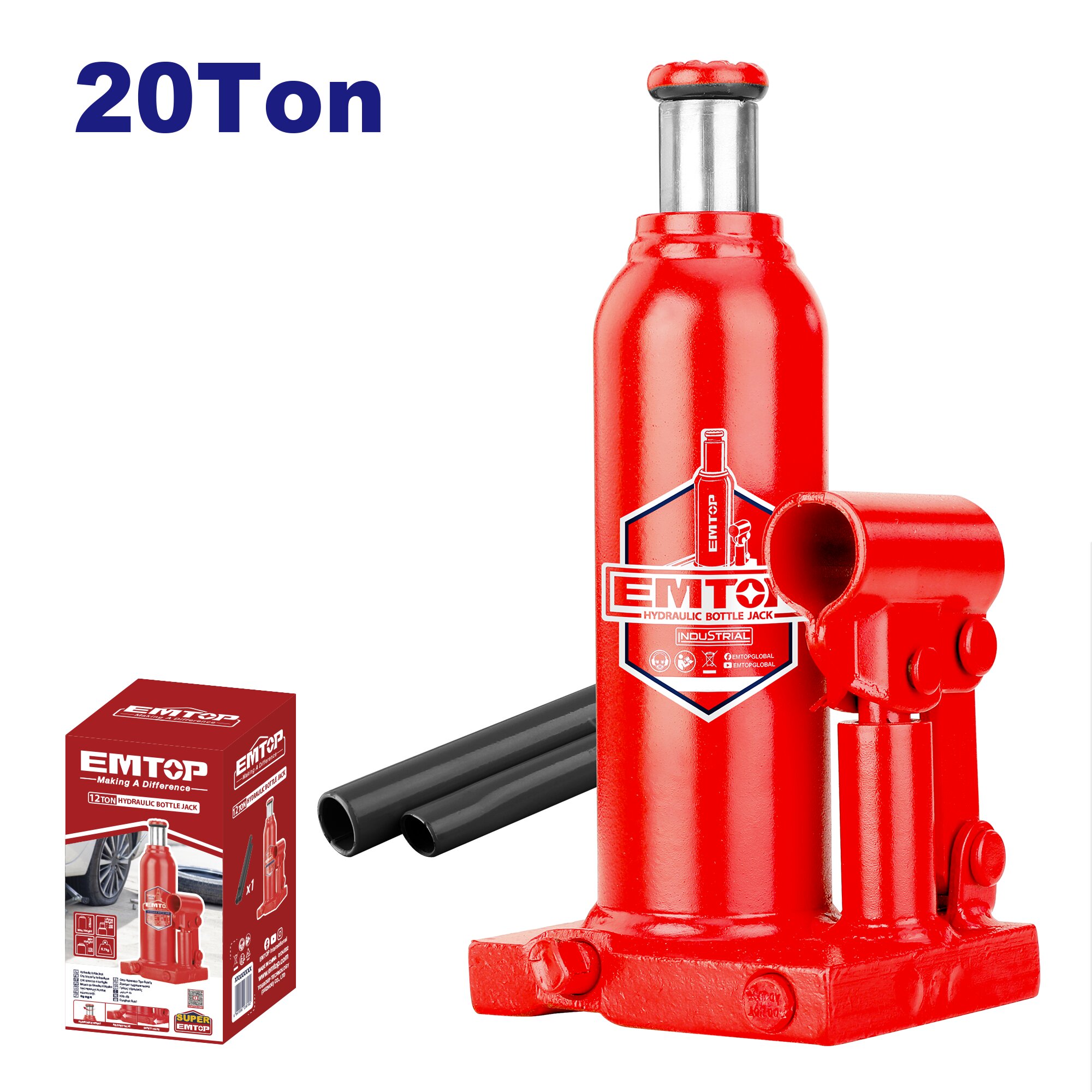 GATO CRIQUE BOTELLA HASTA 20TN 240-460MM 8.7KG-EMTOP EHJK12001