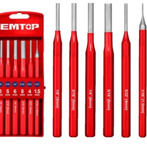 PUNZON CILINDRICO X 6PCS 1,5-8MM 152MM-EMTOP EMCC8306