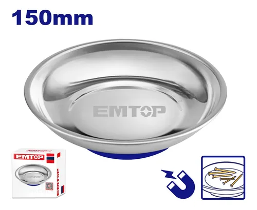 PLATO MAGNETICO INOX 150MM EMTOP EMMC3001
