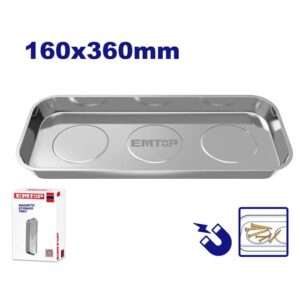 PLATO MAGNETICO INOX 160X360MM EMTOP EMMC3003