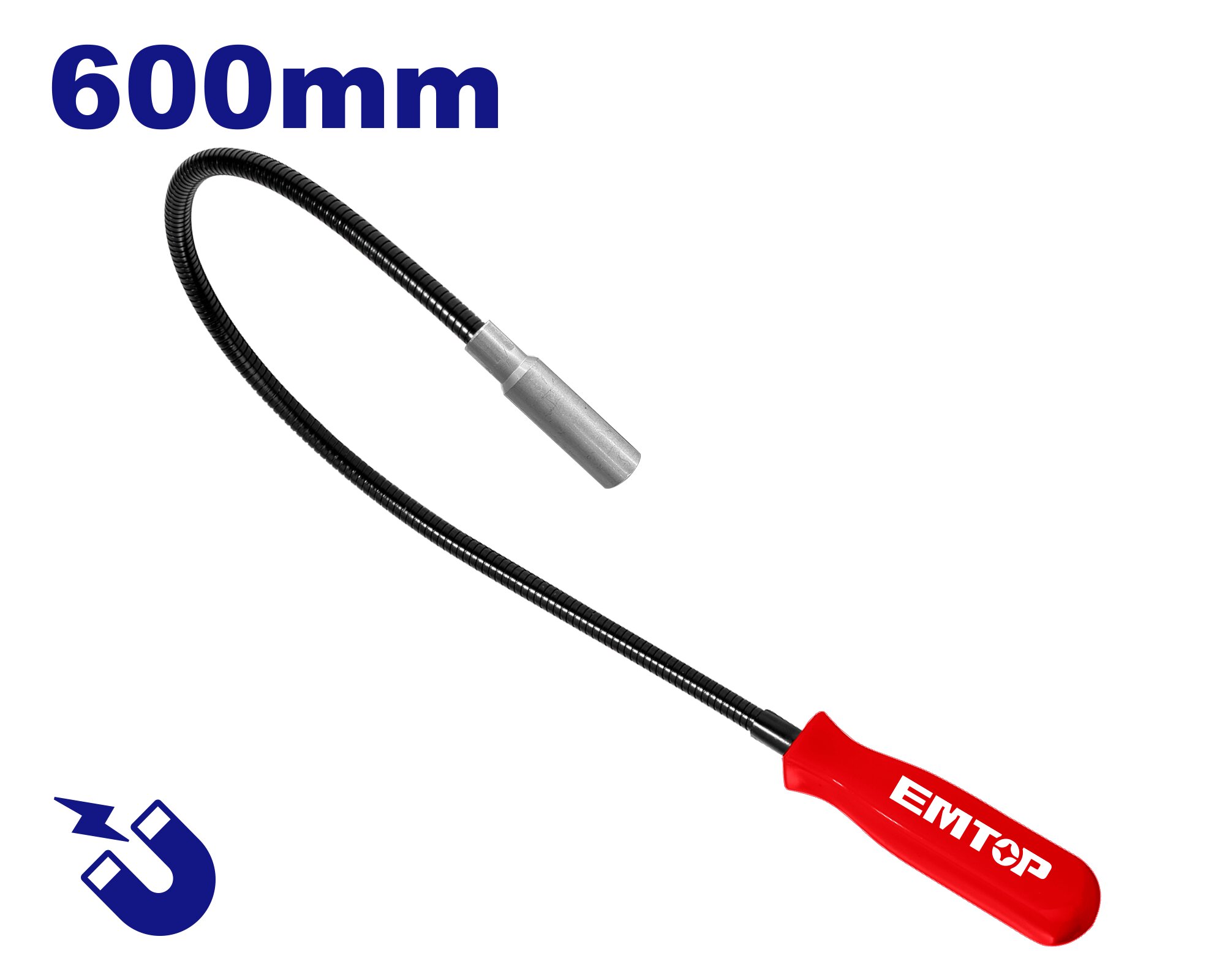 RECOLECTOR MAGNETICO FLEX LED 600MM 2.3KG-EMTOP EMME4E61