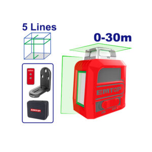 NIVEL LASER VERDE IMANT 5 LINEAS 30MT 360-EMTOP ESLE2M05