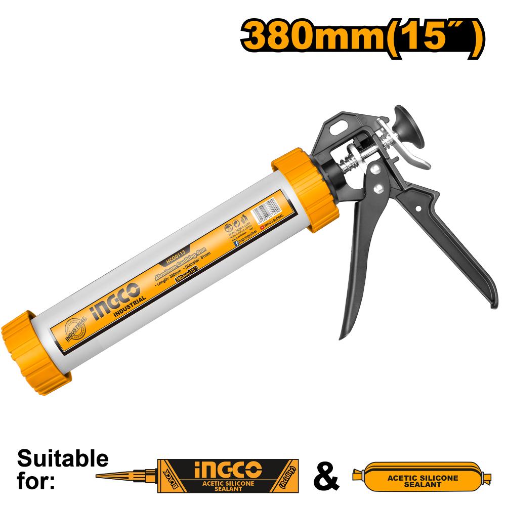 PISTOLA APLICADORA DE SILICONA 15"/380MM-INGCO HCG0115