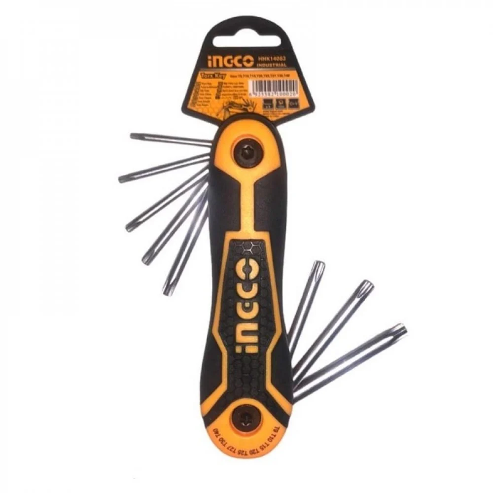 LLAVES TORX T9 A T40 X 8PCS-INGCO HHK14083 - Imagen 2