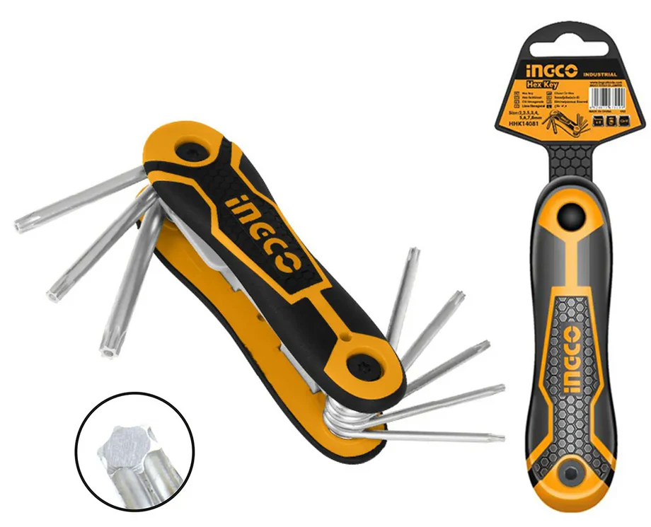 LLAVES TORX T9 A T40 X 8PCS-INGCO HHK14083