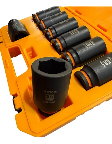 BOCALLAVES DE IMPACTO HEXAG 3/4" X 8PCS - INGCO HKISSD34082L - Imagen 3