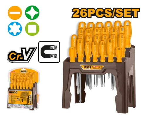 DESTORNILLADOR X 26PCS - INGCO HKSD2658
