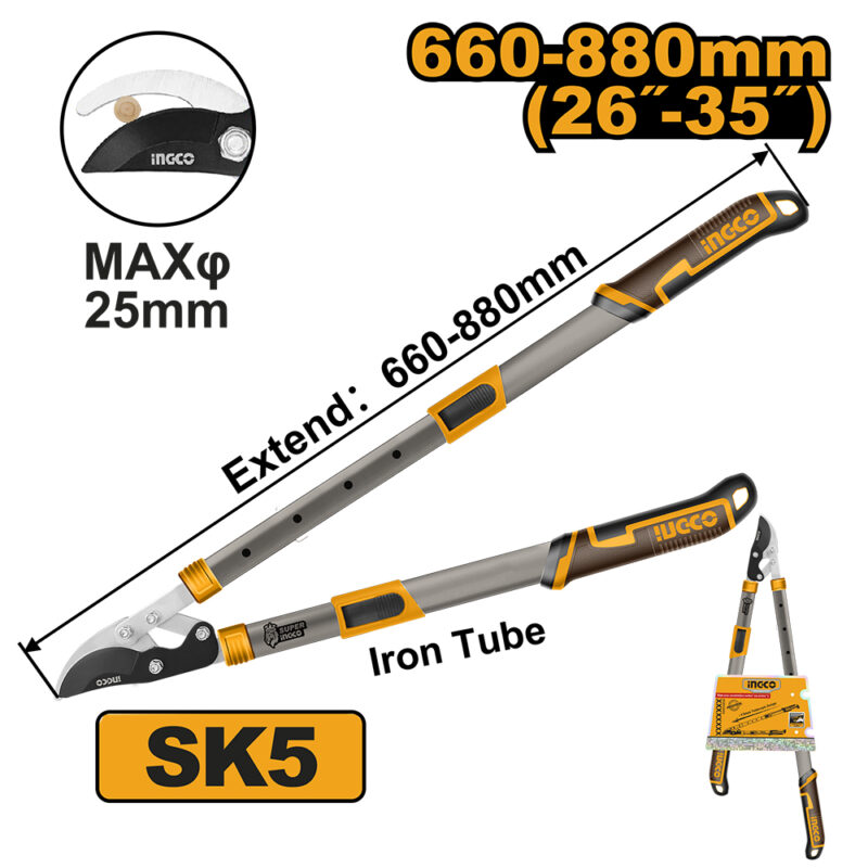 TIJERA DE PODAR MANGO TELESCOPICO 860MM-INGCO HLTS7401