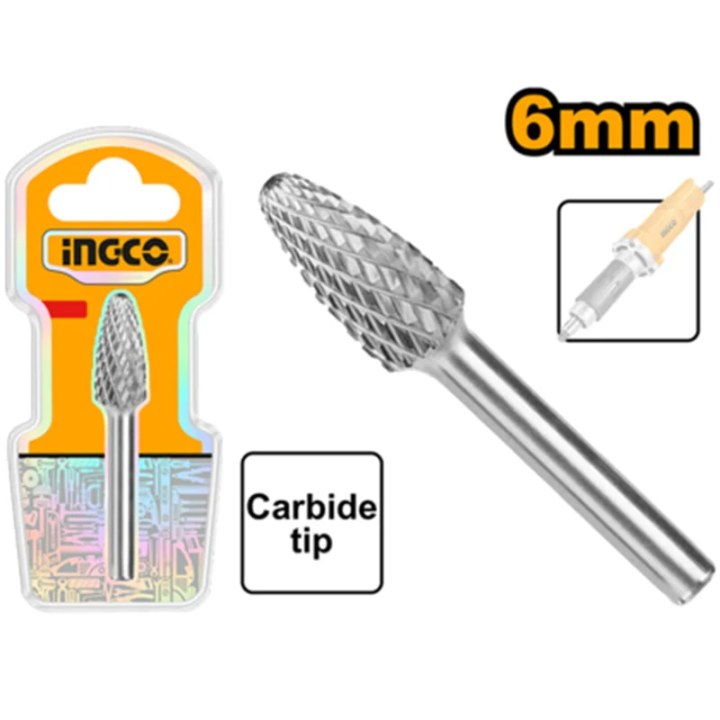 FRESA ROTATIVA TUNGSTENO ARBOL 6MM- INGCO HRRC0605
