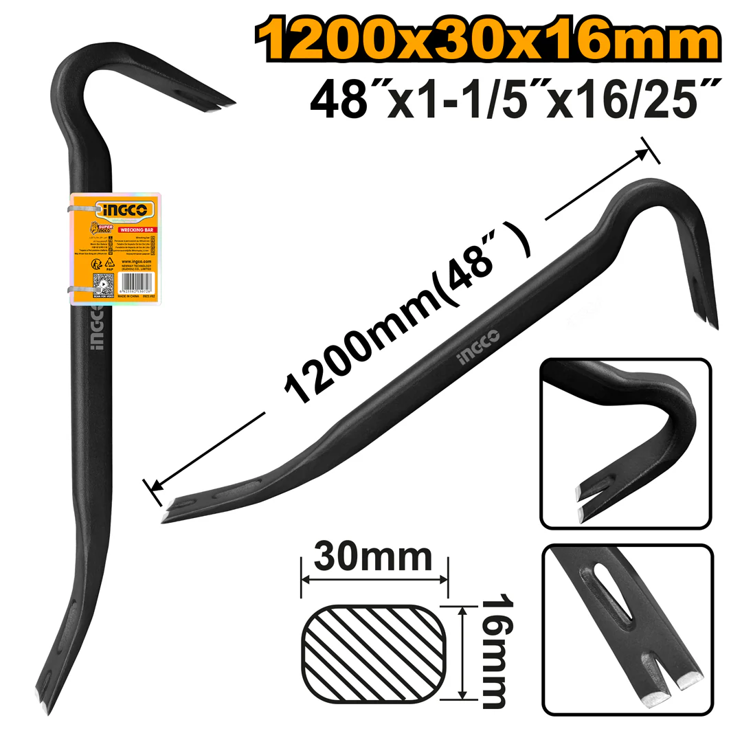 BARRETA SACA CLAVOS 900MM INGCO HWBA01362 - Imagen 2