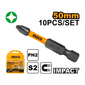 PUNTAS MAGNETICAS PH2 X50MM X 2PCS-INGCO SDBIM71PH250