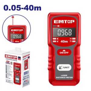MEDIDOR DE DISTANCIA LASER 40 MT-EMTOP EMDL1504