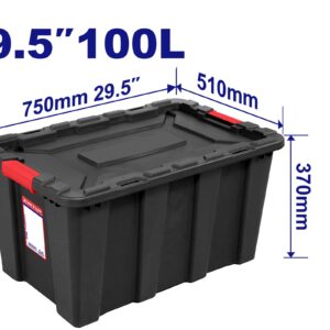CONTENEDOR ORGANIZADOR PLASTICO REF 100LTS -EMTOP EMTB331B