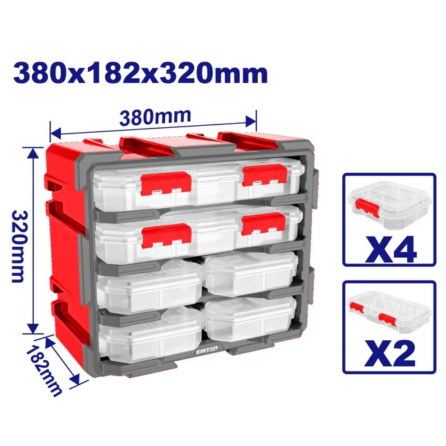 ORGANIZADOR MODULAR 6 UNIDADES-EMTOP EMTB8346
