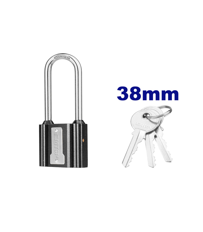 CANDADO LARGO HIERRO 38MM-EMTOP EPDKR4001L