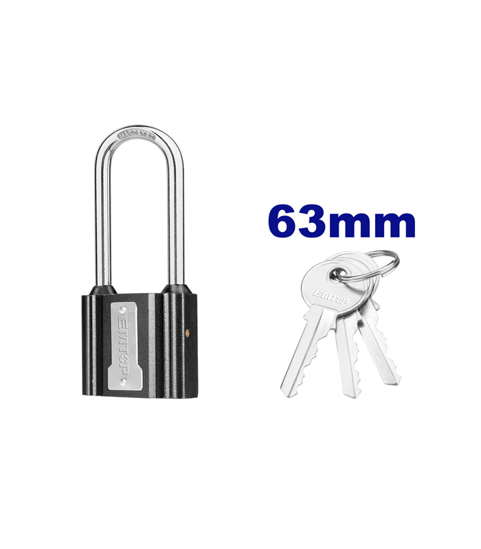 CANDADO LARGO HIERRO 63MM-EMTOP EPDKR6001L