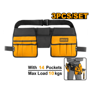 CINTURON PORTA HERRAMIENTAS 10 BOLSILLOS-INGCO HTBP02031