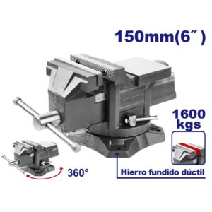 MORZA 6" GIRATORIA 1600K CON YUNQUE-2TN-EMTOP EBVE0601