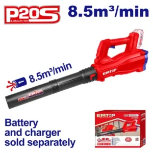 SOPLADORA 20V 8.5M3-VELOCIDAD VARIABLE SIN KIT-EMTOP ELAB20323