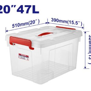 CONTENEDOR ORGANIZADOR INCOLORO 47LT - EMTOP EMTB2350