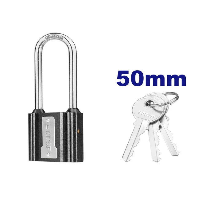 CANDADO LARGO HIERRO 50MM-EMTOP EPDKR5001L