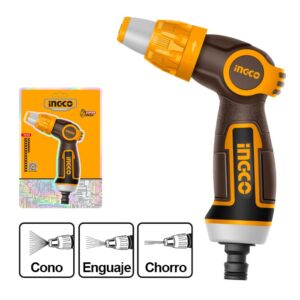PISTOLA DE RIEGO METALICA 3 FUNCIONES-INGCO HWSG6031