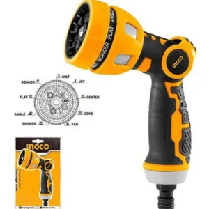 PISTOLA DE RIEGO METALICA 9 FUNCIONES-INGCO HWSG6091
