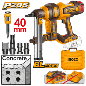 CLAVADORA HORMIGON 40MM 20V BL-INGCO CCNLI9005