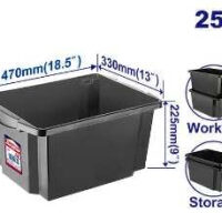 CAJON CONTENEDOR ORGANIZADOR PLAST 25LT - EMTOP EMTB3525