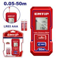 MEDIDOR DE DISTANCIA LASER 50 MT-EMTOP ELDD0501