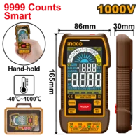 MULTIMETRO DIGITAL DC AC-1000V CAT III - INGCO DM110004