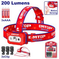 LINTERNA TIPO MINERO 3AAA 200 LUMENS-EMTOP EFLG013AAA8