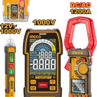 COMBO MULTIMETRO DIGITAL+PINZA+MEDIDOR VOLT-INGCO COS24069
